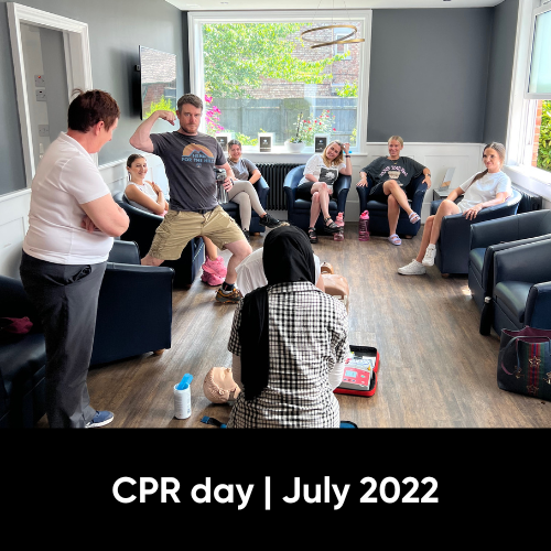 Picture of team attending our annual CPR Training Day